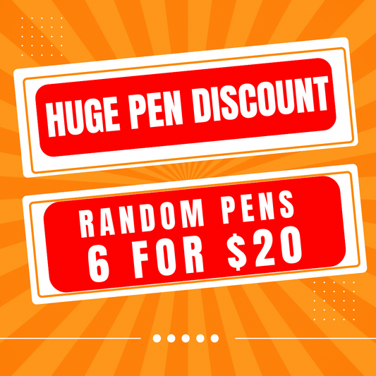 8 Random Prepackaged Pen Pull